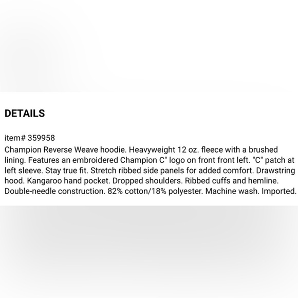 NWT Champion Reverse Weave Oversized Hoodie - Picture 5 of 5